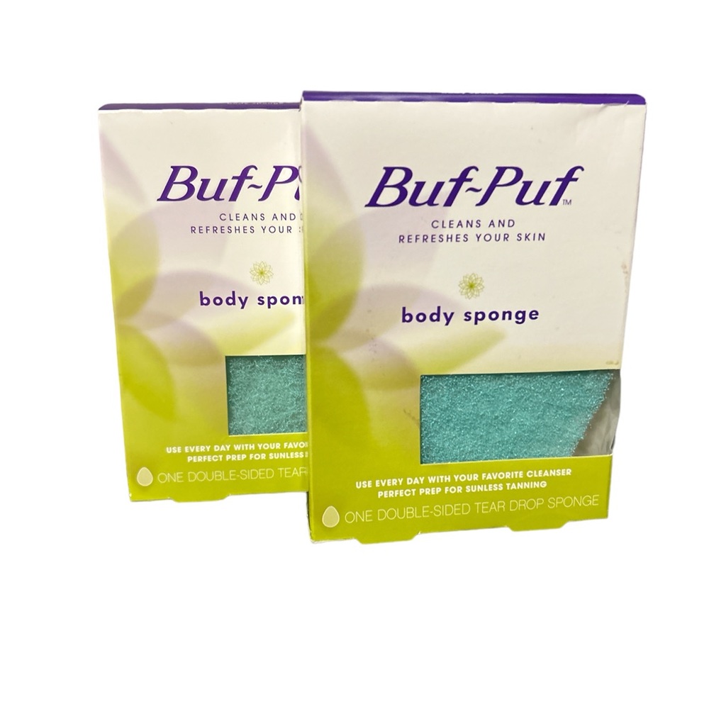 (2) Buf Puf Gentle Body Sponge Deep Cleansing Exfoliating by 3M - NEW